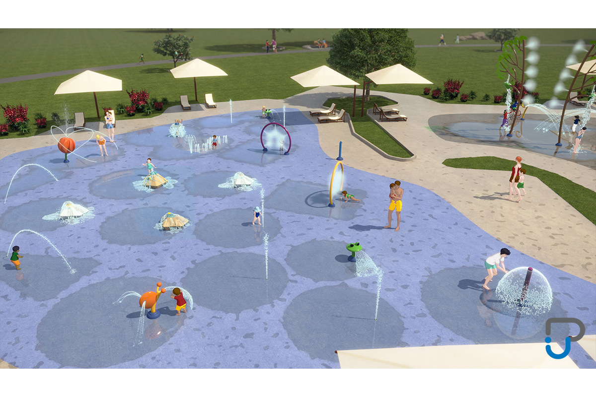 Spray Park - Rendu 3D zone des petits